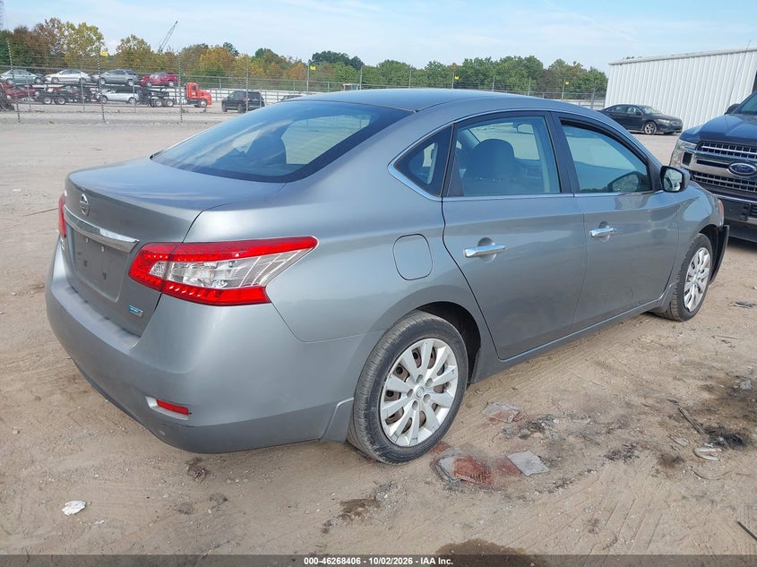 Vin: 3n1ab7ap0dl622130, lot: 46768500, nissan sentra s 20134