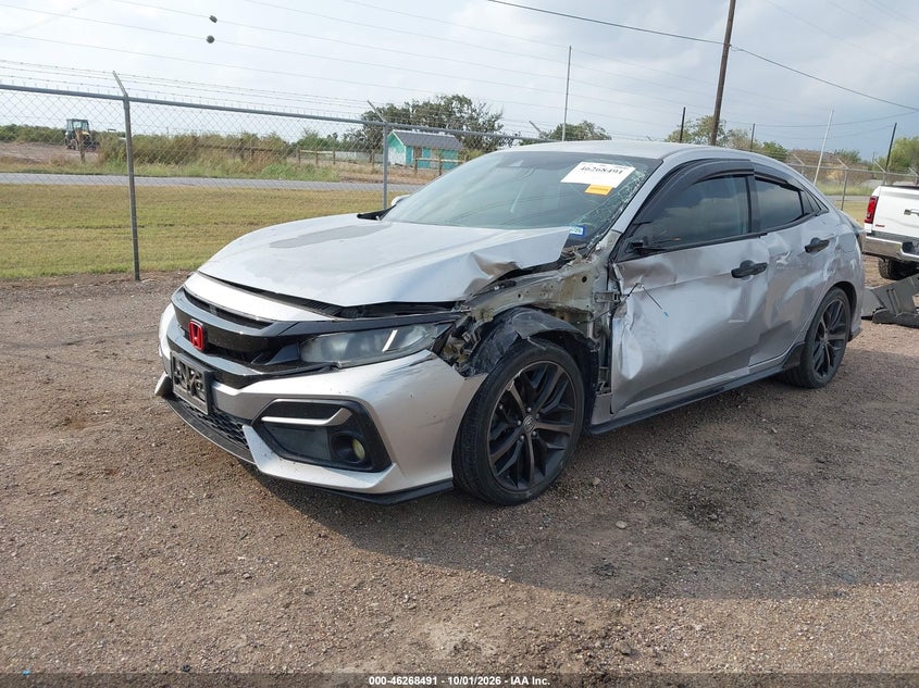 Vin: shhfk7h40lu223566, lot: 46768585, honda civic sport 20202