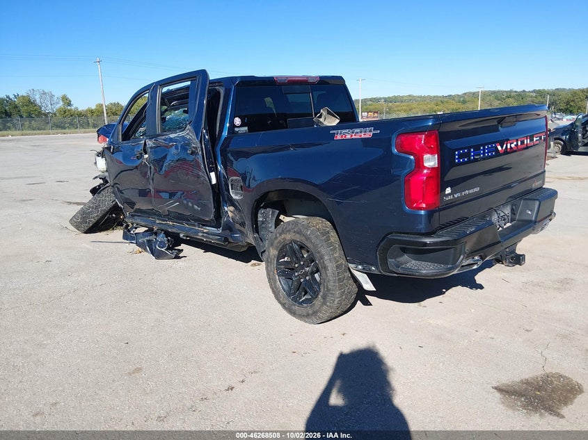 Vin: 1gcpyfed4lz181951, lot: 46768602, chevrolet silverado 1500 4wd  short bed lt trail boss 20203