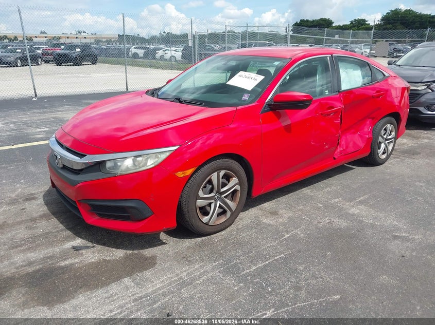2016 Honda Civic, Left Side, IAAI, VIN 2HGFC2F5XGH562446 — photo 2