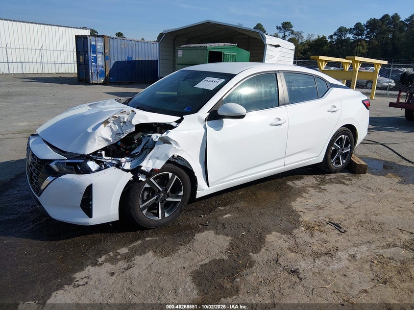 Vin: 3n1ab8cv1ry372554, lot: 46768645, nissan sentra sv xtronic cvt 20242