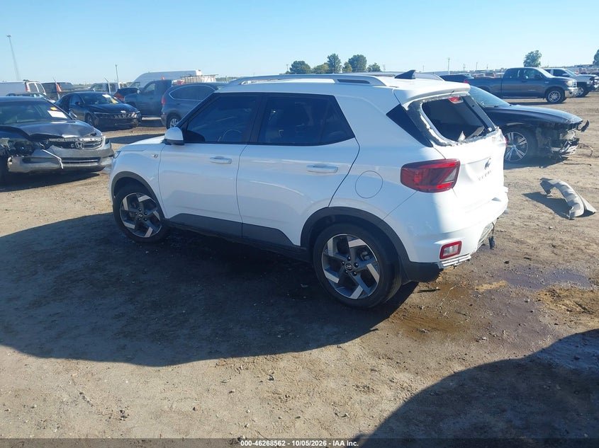 Vin: kmhrc8a37nu173371, lot: 46768656, hyundai venue sel 20223