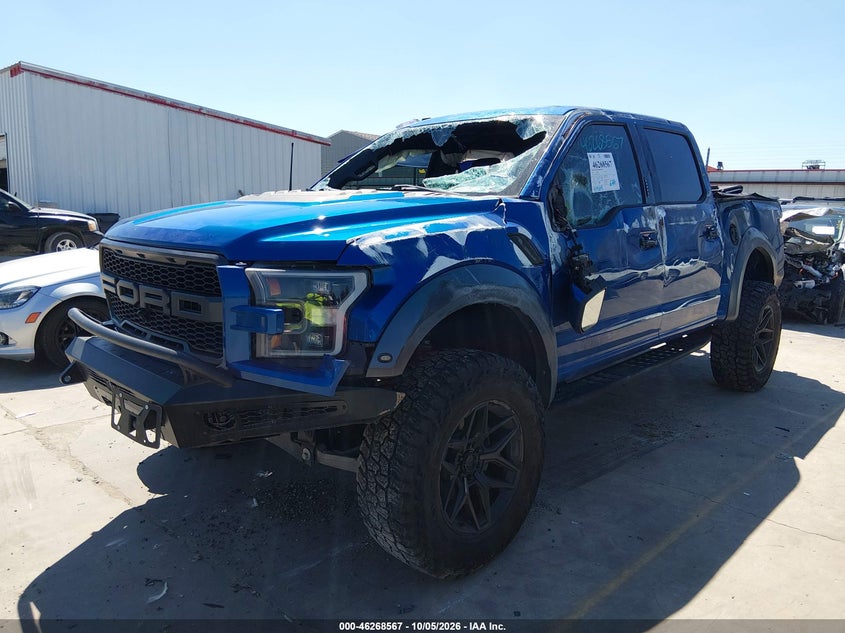 Vin: 1ftfw1rg4jfd69893, lot: 46768661, ford f-150 raptor 20182