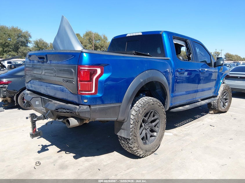 Vin: 1ftfw1rg4jfd69893, lot: 46768661, ford f-150 raptor 20184