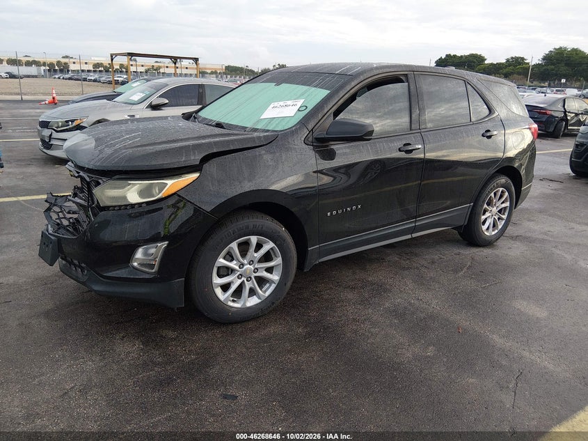 2019 Chevrolet Equinox Ls, Удар спереди, IAAI, VIN 2GNAXSEV4K6240587 — фото 2