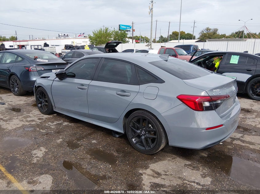 Vin: 2hgfe2f56sh563970, lot: 46768772, honda civic sport 20253