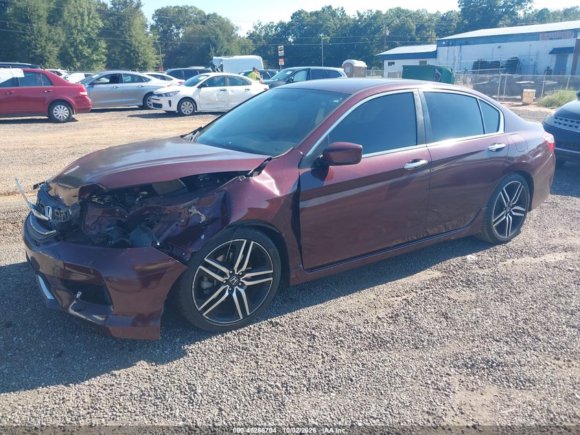 2016 Honda Accord Sport, Left Front, IAAI, VIN 1HGCR2F52GA051443 — photo 2