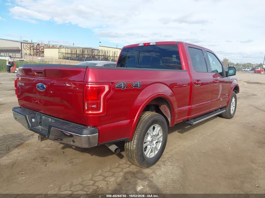 Vin: 1ftfw1eg4gfa01891, lot: 46768844, ford f-150 lariat 20164