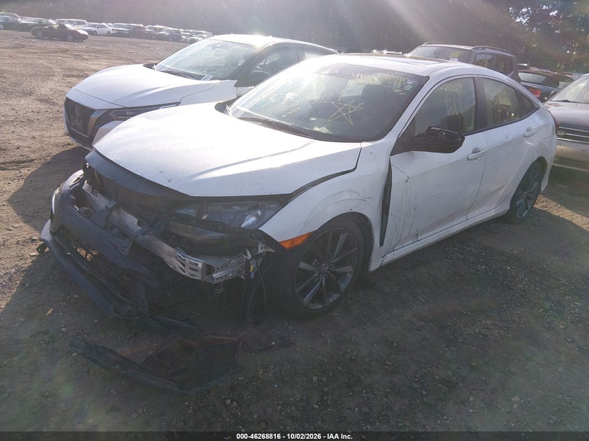 Vin: jhmfc1f35kx013599, lot: 46768910, honda civic ex 20192