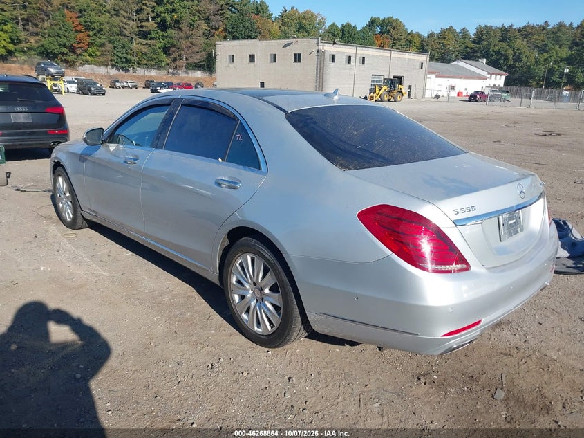 Vin: wddug8fbxfa099343, lot: 46768958, mercedes-benz s 550 4matic 20153
