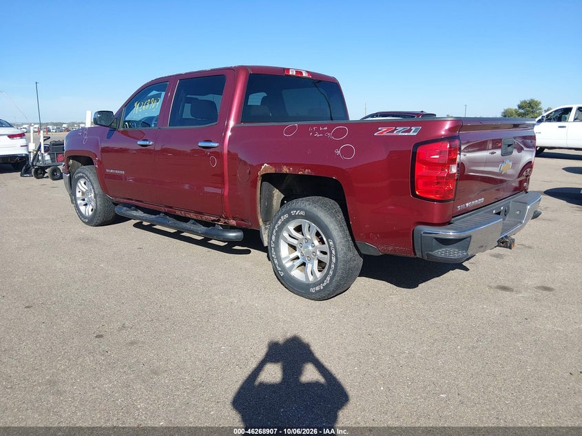Vin: 3gcukrec2eg218138, lot: 46769001, chevrolet silverado 1500 2lt 20143