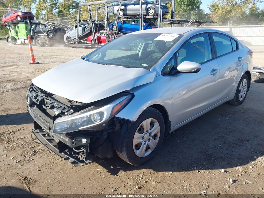 Vin: 3kpfl4a72he066024, lot: 46769024, kia forte lx 20172