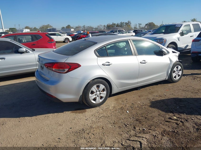 Vin: 3kpfl4a72he066024, lot: 46769024, kia forte lx 20174