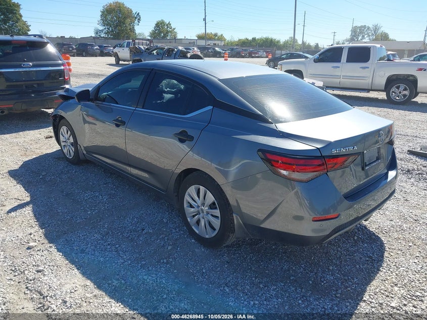 Vin: 3n1ab8bv2ry274988, lot: 46769039, nissan sentra s xtronic cvt 20243