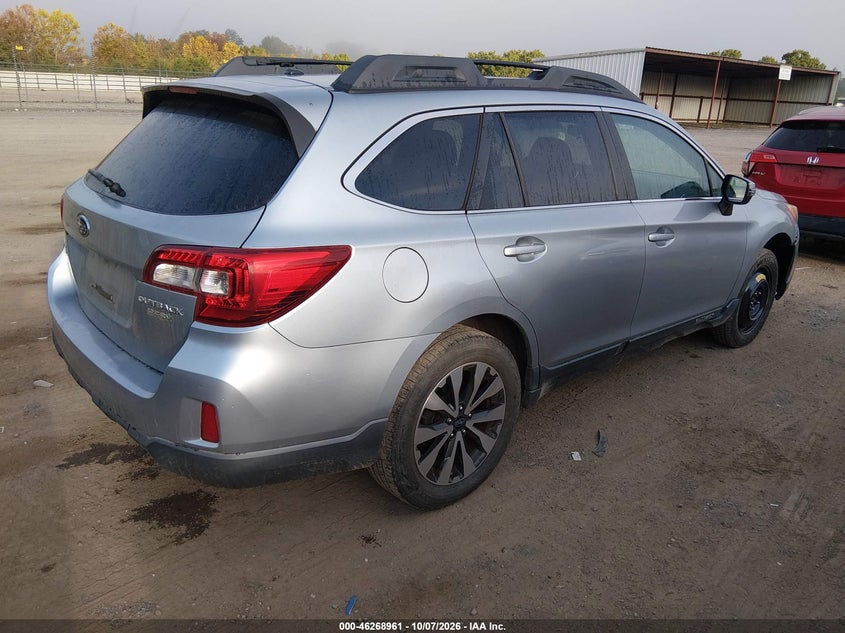 Vin: 4s4bsajc0f3344254, lot: 46769055, subaru outback 2.5i limited 20154