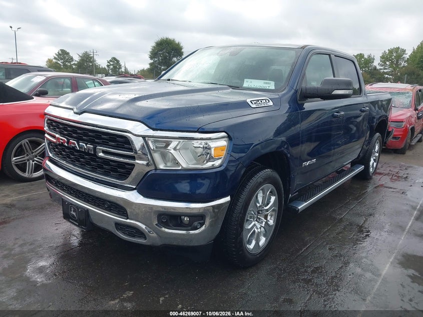 Vin: 1c6rreft1nn430990, lot: 46769101, ram 1500 big horn  4x2 5'7 box 20222