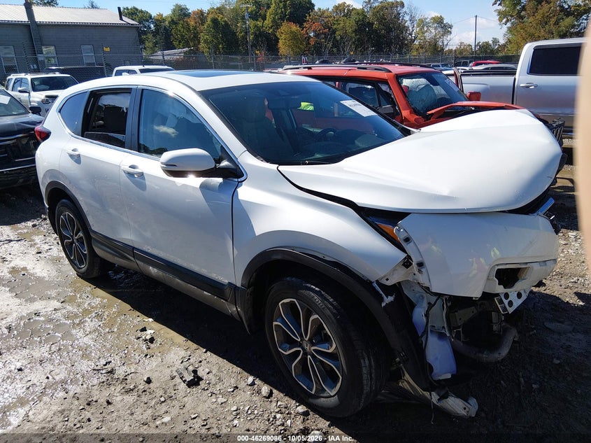 Vin: 7farw2h81ne056599, lot: 46769180, honda cr-v awd ex-l 20221