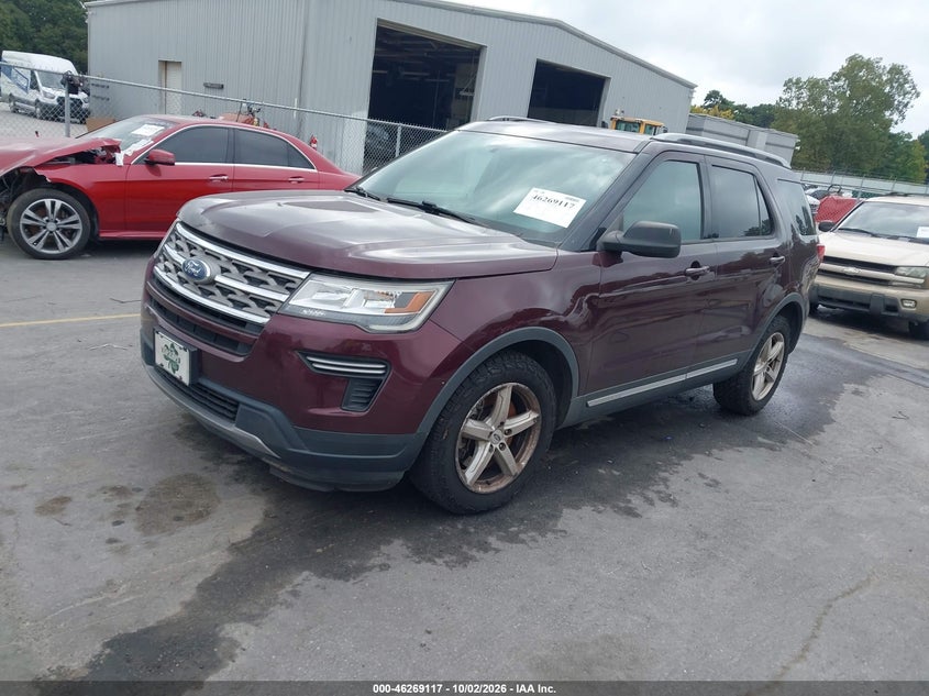 Vin: 1fm5k7d82jgb62581, lot: 46769211, ford explorer xlt 20182