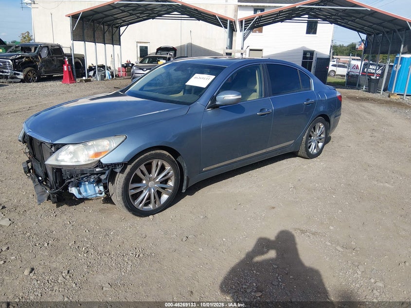 Vin: kmhgc4df3bu123553, lot: 46769227, hyundai genesis 4.6 20112