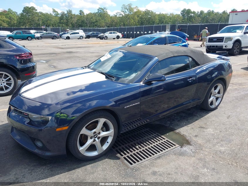 Vin: 2g1ff3d38f9210027, lot: 46769248, chevrolet camaro 2lt 20152