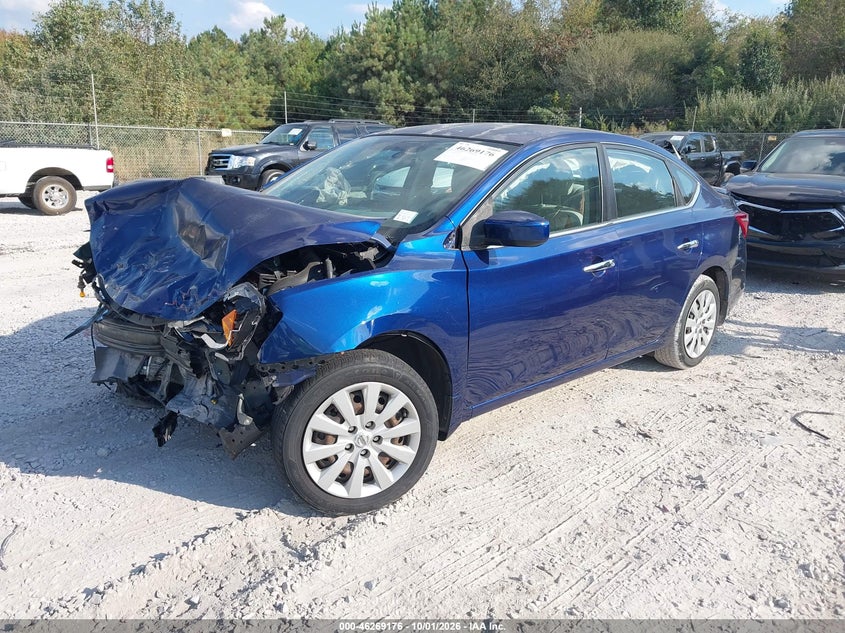Vin: 3n1ab7ap5gy273117, lot: 46769270, nissan sentra s 20162