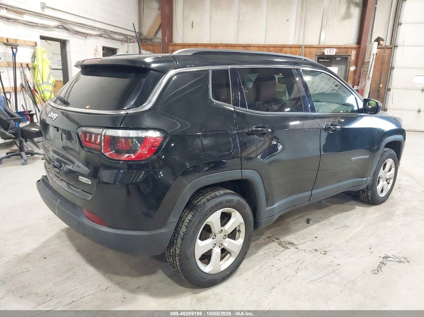 Vin: 3c4njdbb5jt191704, lot: 46769293, jeep compass latitude 4x4 20184