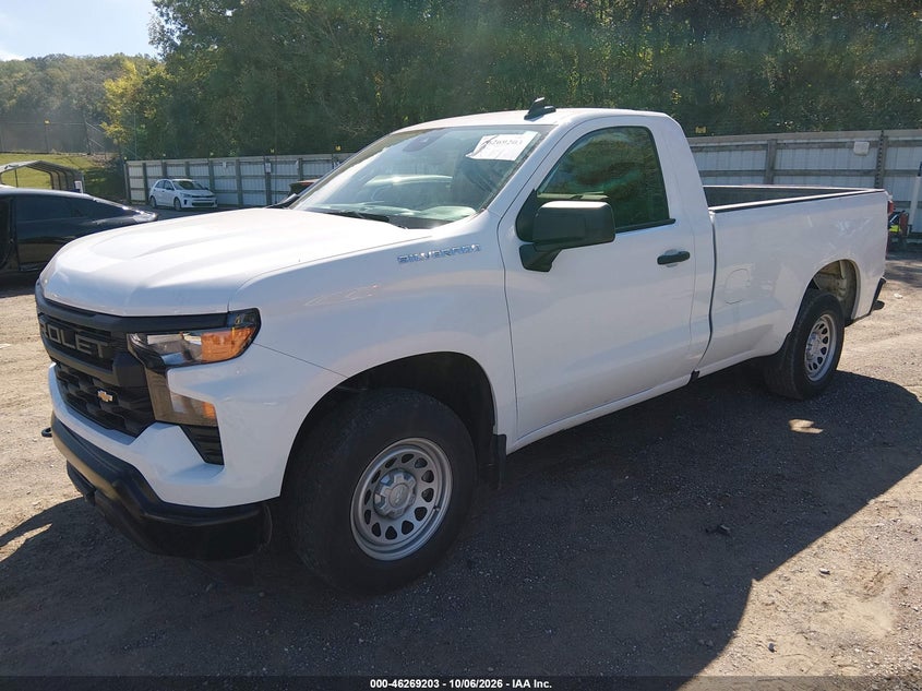 Vin: 3gcnaaedxsg242300, lot: 46769297, chevrolet silverado 1500 2wd  long bed wt 20252