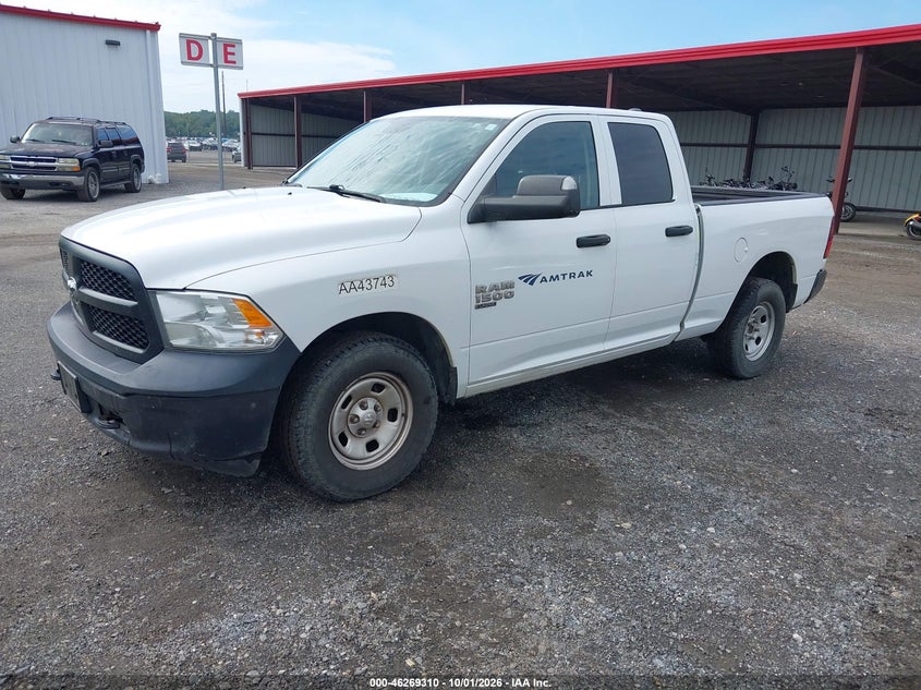 Vin: 1c6rr7fg5ks658597, lot: 46769407, ram 1500 classic tradesman  4x4 6'4 box 20192