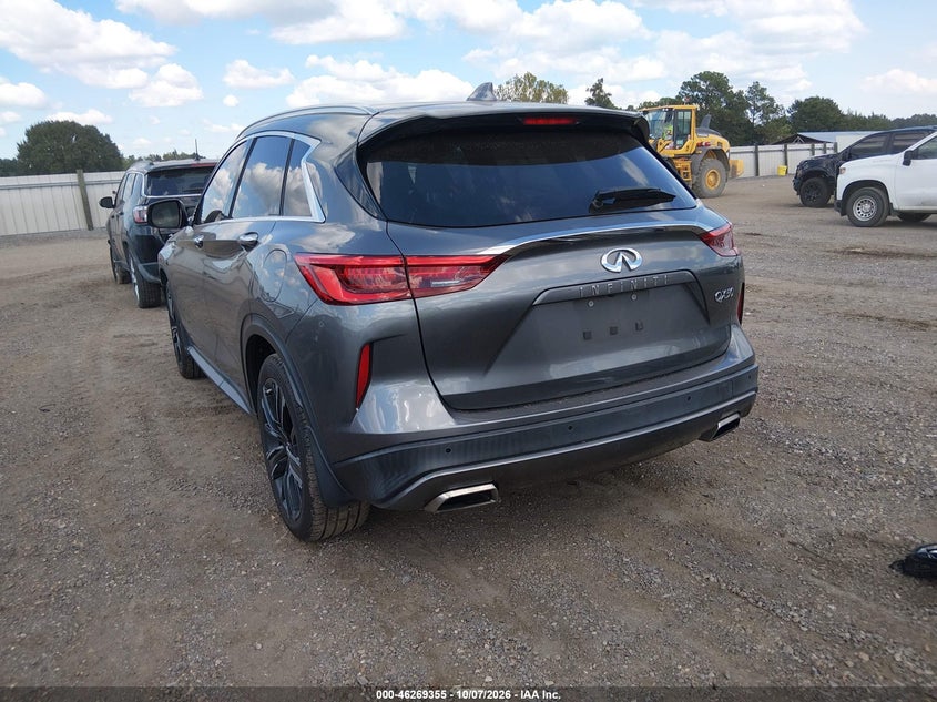 Vin: 3pcaj5ba7mf127260, lot: 46769453, infiniti qx50 luxe 20213
