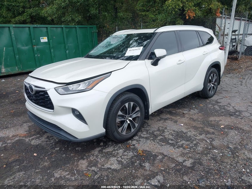 Vin: 5tdgzrbh0ls505159, lot: 46769529, toyota highlander xle 20202