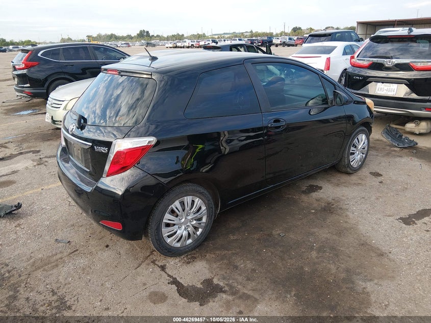 Vin: jtdjtud34cd510999, lot: 46769558, toyota yaris le 20124