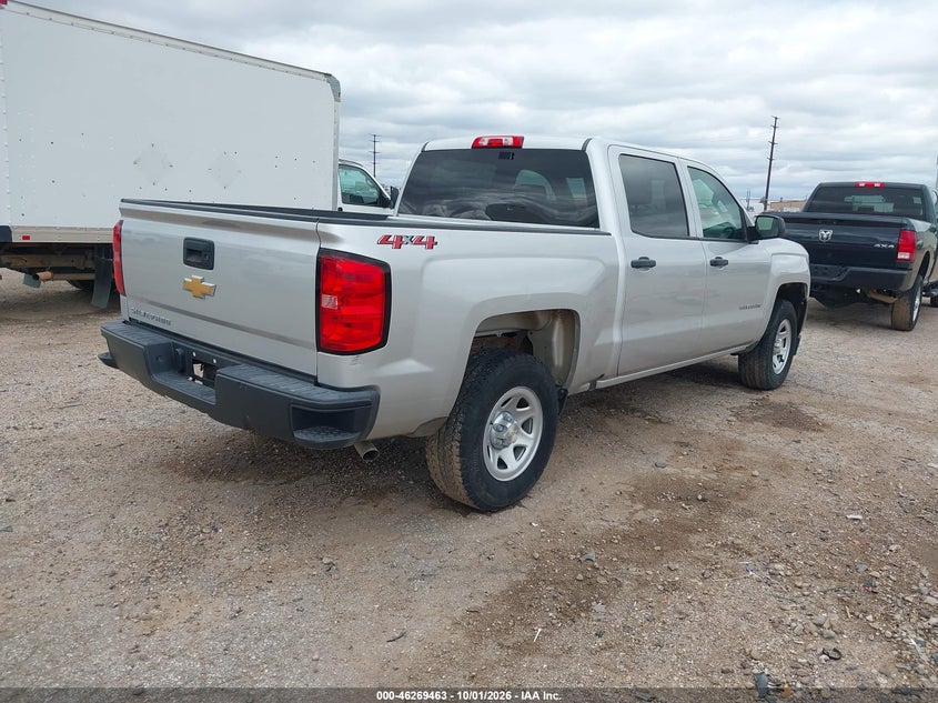 Vin: 3gcukneh5jg483862, lot: 46769564, chevrolet silverado 1500 wt 20184