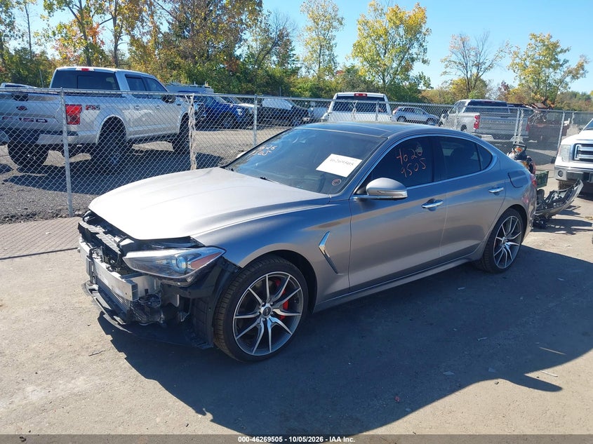 2020 Genesis G70, Front End, IAAI, VIN KMTG34LE6LU062019 — photo 2