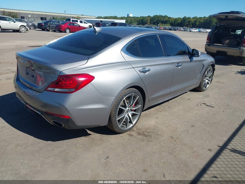Vin: kmtg34le6lu062019, lot: 46769608, genesis g70 3.3t awd 20204