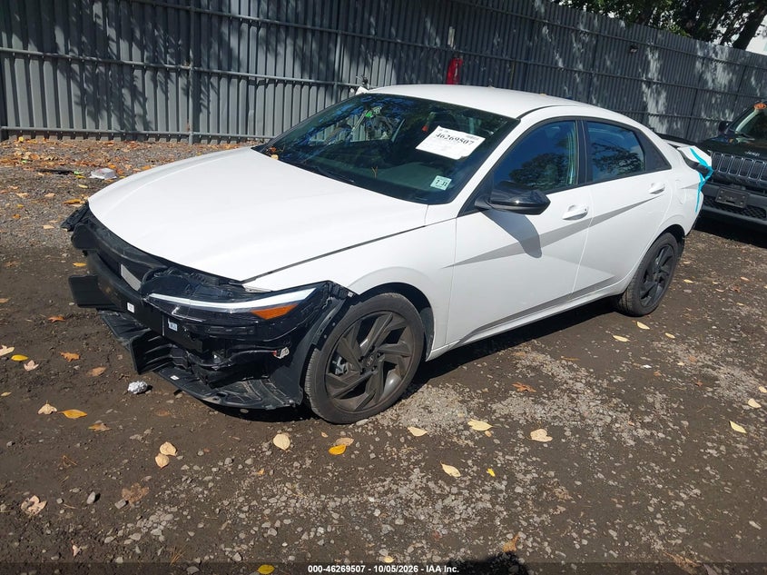 Vin: kmhlm4dg1tu197138, lot: 46769610, hyundai elantra sel sport 20262