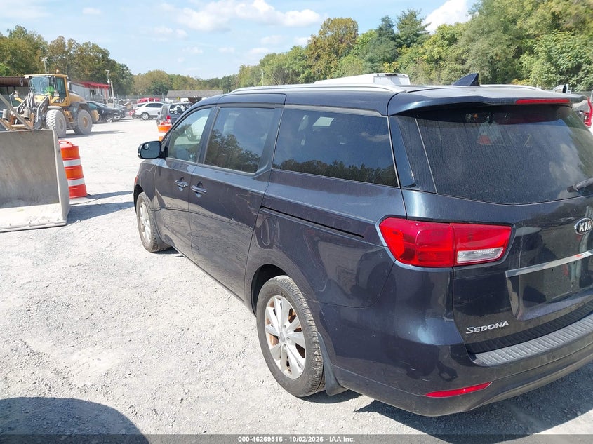 Vin: kndmb5c19g6127141, lot: 46769619, kia sedona lx 20163