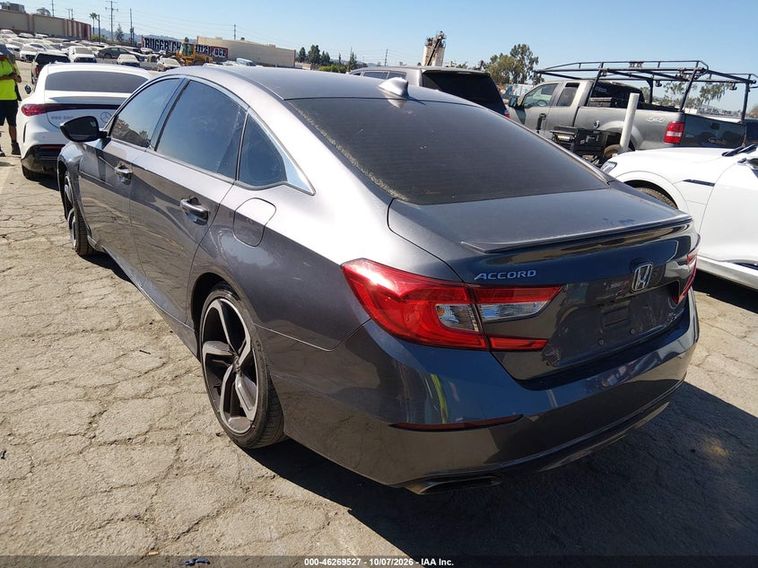 Vin: 1hgcv1f35ka098611, lot: 46769631, honda accord sport 20193