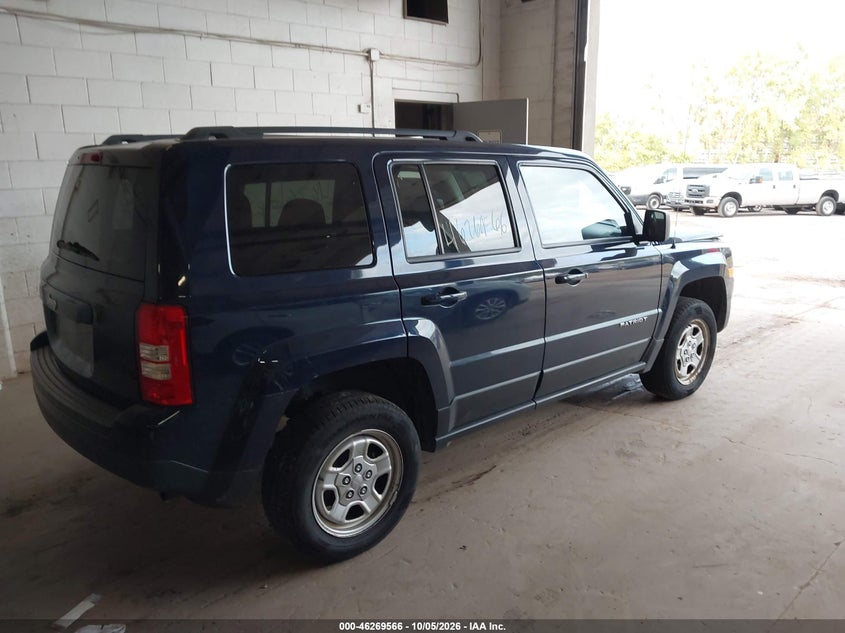 Vin: 1c4njpba8fd143619, lot: 46769670, jeep patriot sport 20154