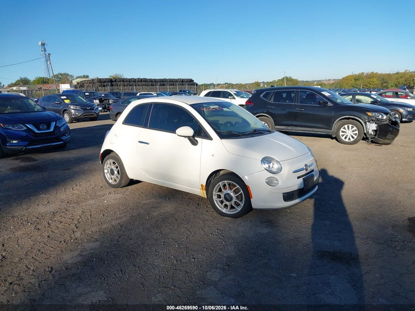 Vin: 3c3cffar2ft624037, lot: 46769695, fiat 500 pop 20151
