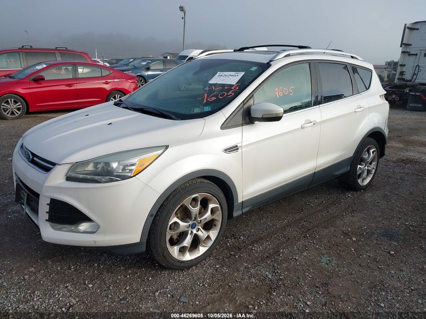 Vin: 1fmcu9j94fua97655, lot: 46769710, ford escape titanium 20152