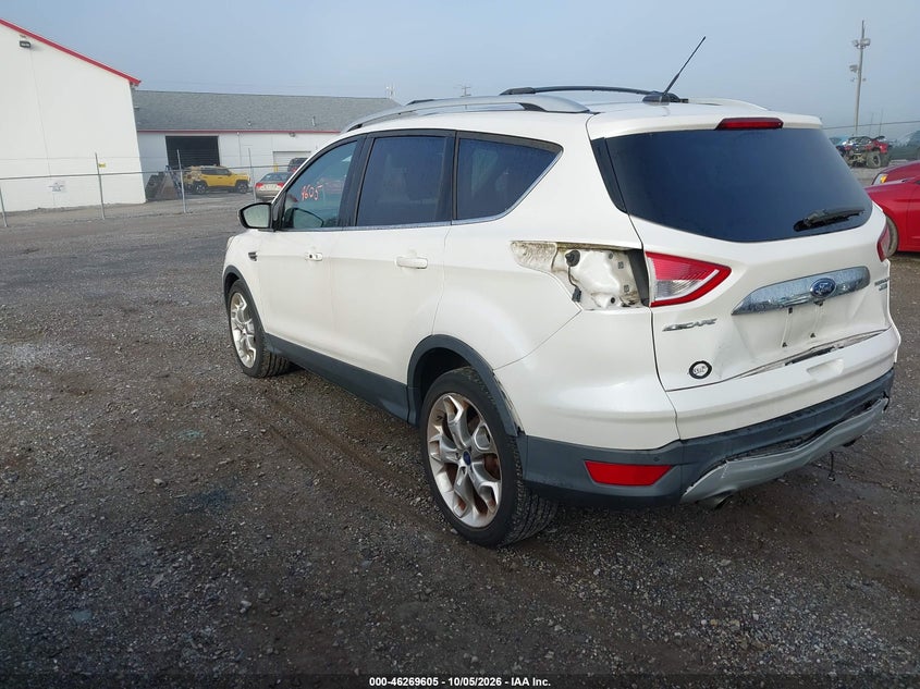 Vin: 1fmcu9j94fua97655, lot: 46769710, ford escape titanium 20153