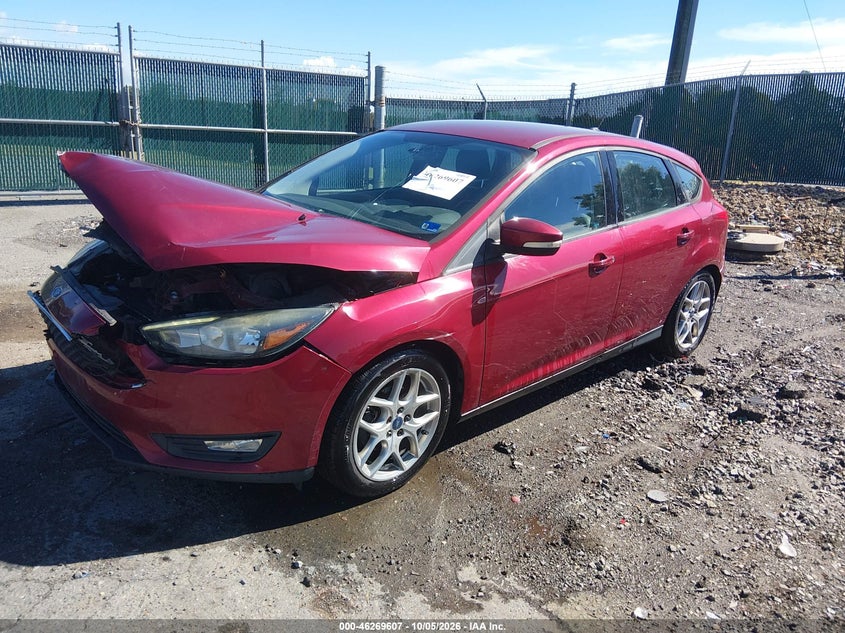 Vin: 1fadp3k20fl354983, lot: 46769712, ford focus se 20152