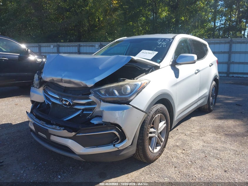 2018 Hyundai Santa Fe Sport 2.4L, Front & Rear, IAAI, VIN 5XYZT3LB6JG563157 — photo 2