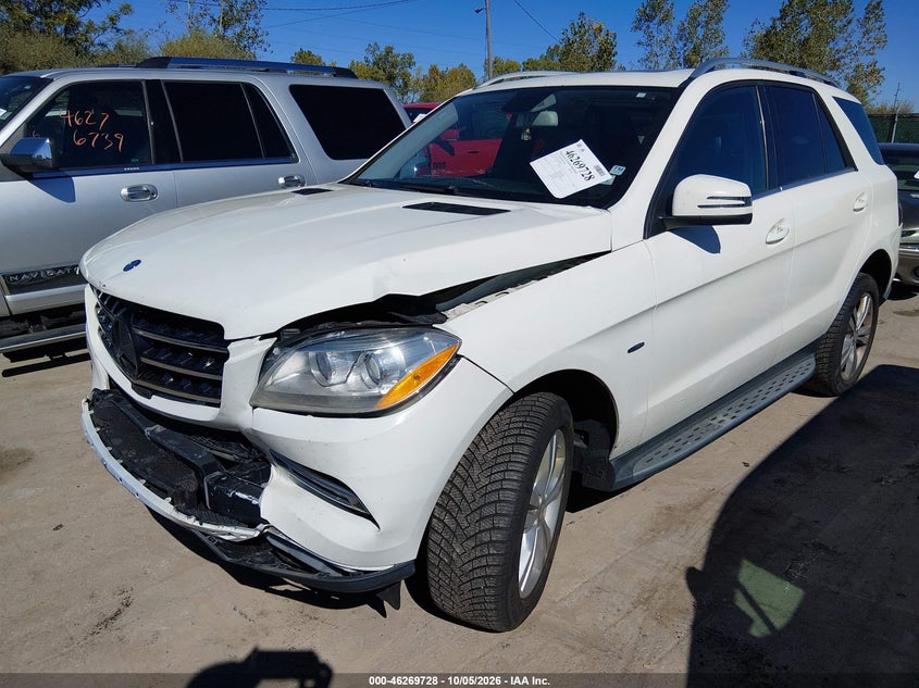 Vin: 4jgda5hb4ca086246, lot: 46769832, mercedes-benz ml 350 4matic 20122