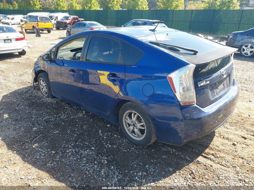 Vin: jtdkn3du3a0205631, lot: 46769860, toyota prius ii 20103