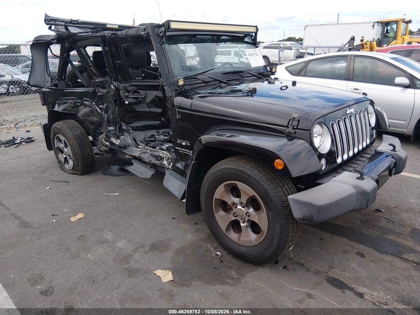 Vin: 1c4bjwegxgl158658, lot: 46769890, jeep wrangler unlimited sahara 20161