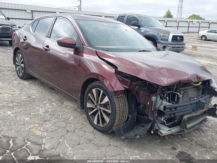 Vin: 3n1ab8cv1ny261304, lot: 46769907, nissan sentra sv xtronic cvt 20221