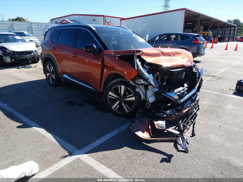 Vin: jn8bt3cb1nw339972, lot: 46769925, nissan rogue sl intelligent awd 20221