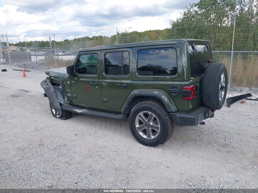Vin: 1c4hjxeg0nw248414, lot: 46769957, jeep wrangler unlimited sahara 4x4 20223