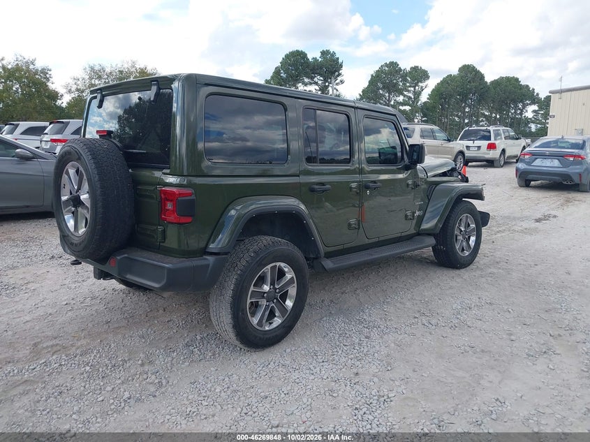 Vin: 1c4hjxeg0nw248414, lot: 46769957, jeep wrangler unlimited sahara 4x4 20224